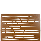 Metal Privacy Screen Room Divider with Durable Construction - Black, White, Dark Brown