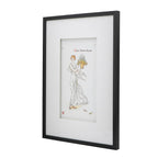Black White Framed Print Wall Art Set with MDF & Glass - 20x28 in