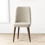 Mid-Century Modern Dining Chair Set of 2 with Upholstered Seat - Multiple Colors