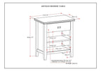 Handcrafted Bedside Table with Drawer and Shelf - Multiple Colors