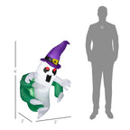 4ft Animated Inflatable Ghost with LED Illumination - Multicolor