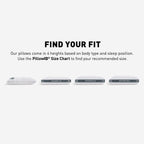 Storm Performance Cooling Pillow with Dual-Sided Comfort - White