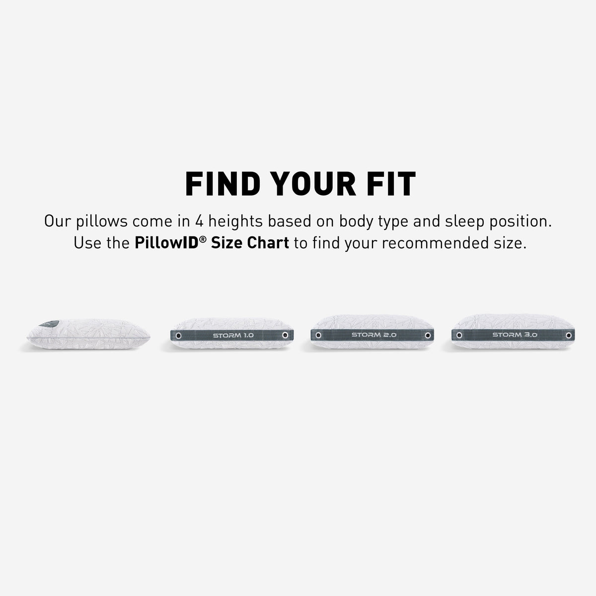 Storm Performance Cooling Pillow with Dual-Sided Comfort - White
