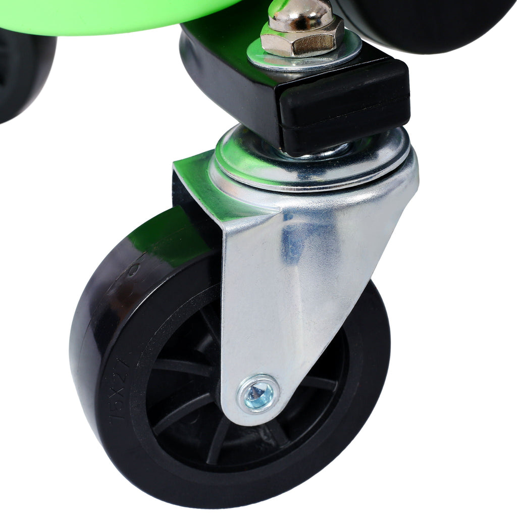 Heavy Duty Mechanic Stool with Tool Storage - Green