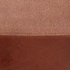 Industrial Pouf Ottoman with Side Handles - Light Brown, Dark Brown, Dark Gray
