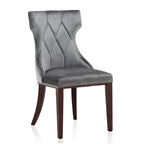 Reine Dining Chair Set of 2 with Solid Wood Frame and Classic Design - Multiple Colors