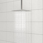 Premium 8" Ceiling Mounted Shower Arm with Flange - Black or Gray