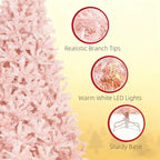 Elegant Artificial Christmas Tree with Realistic Branches - 7.5 ft