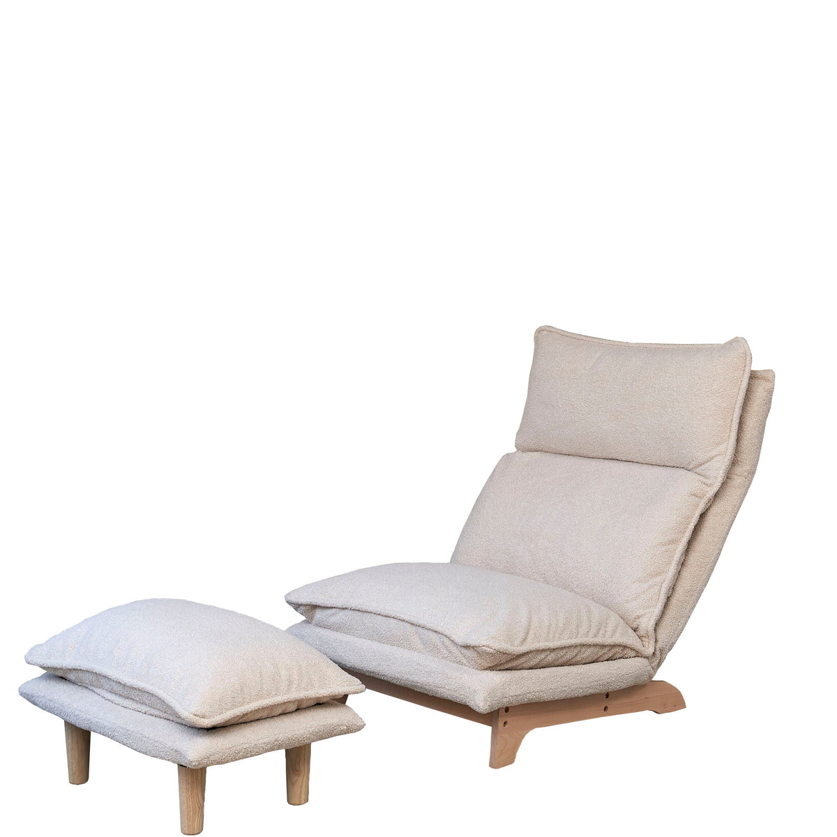 Single Foldable Reclining Chair with Sofa Bed - Blue or White