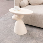 Lucky Stone Shaped Table with Sculptural Base – White, Black, or Gray