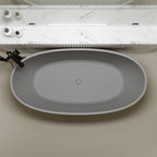 67" Freestanding Bathtub with Pop-up Drain