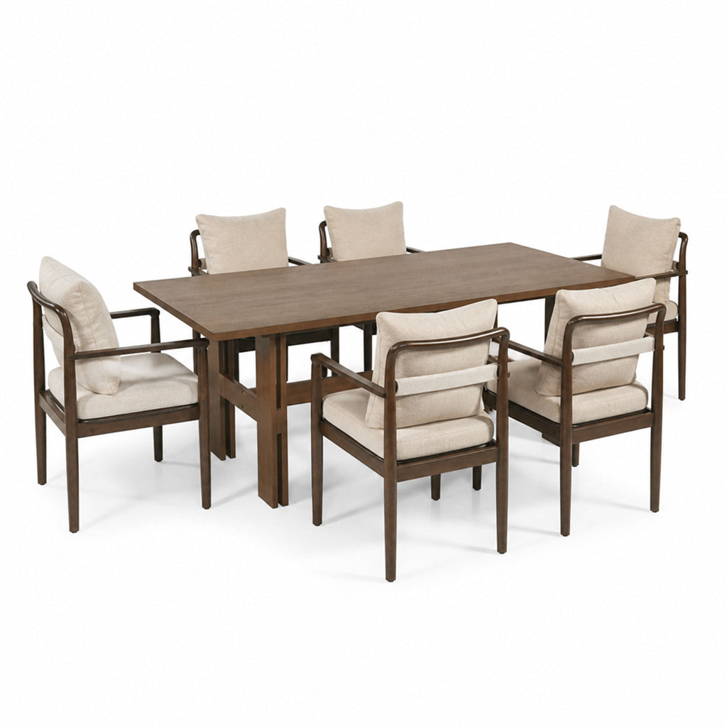 7-Piece Mid-Century Dining Set