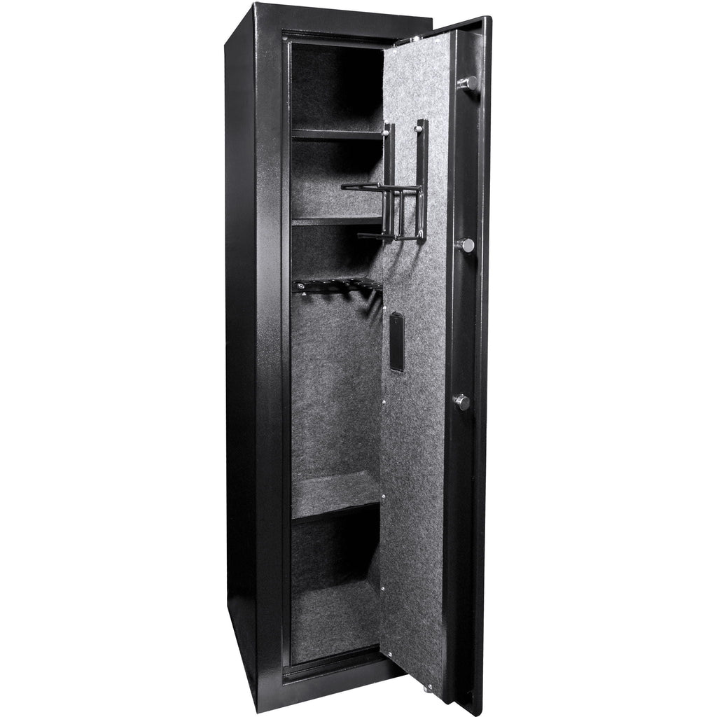 Biometric Rifle Safe with Fingerprint Access – Black