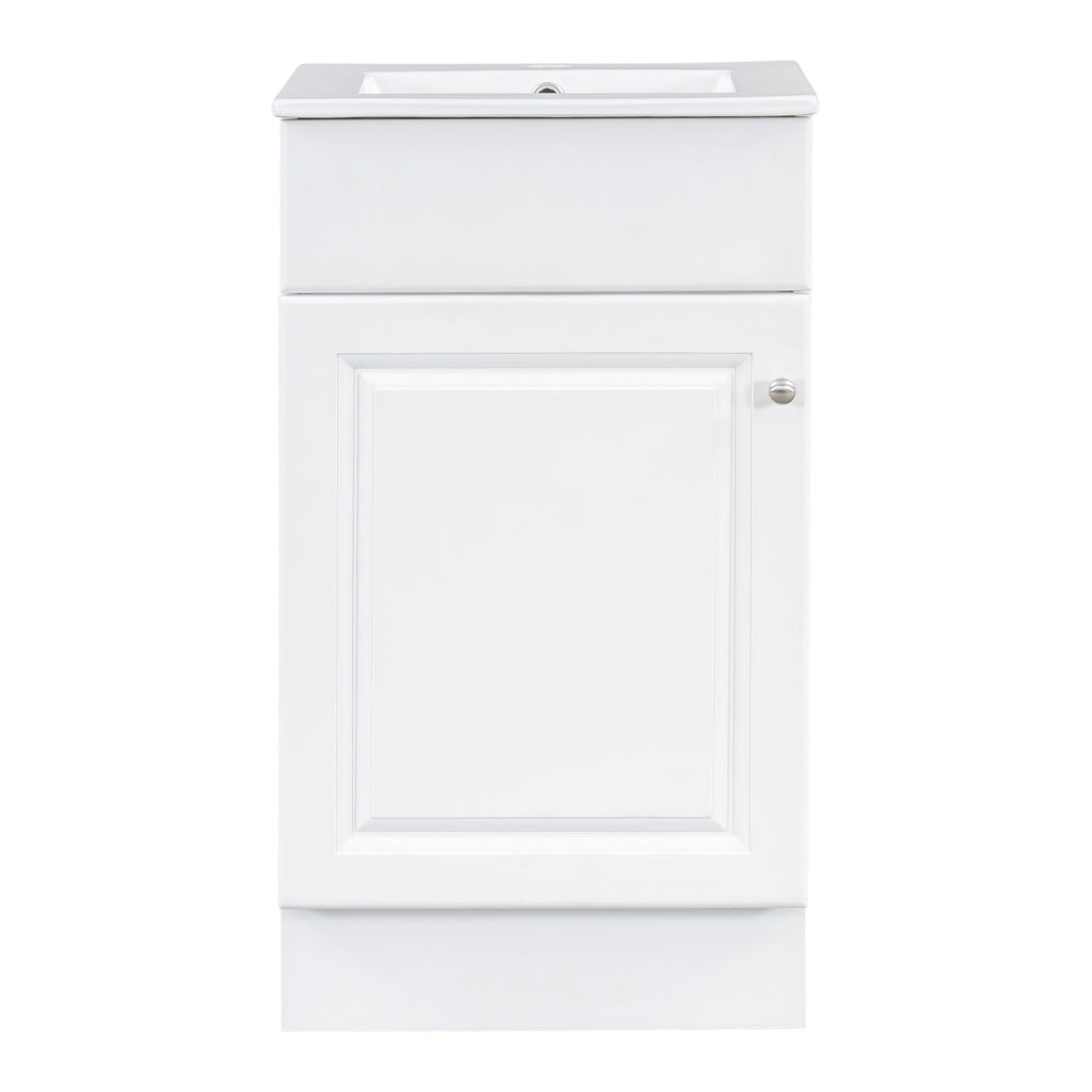 Bathroom Vanity with Sink and Adjustable Shelf - Multiple Colors