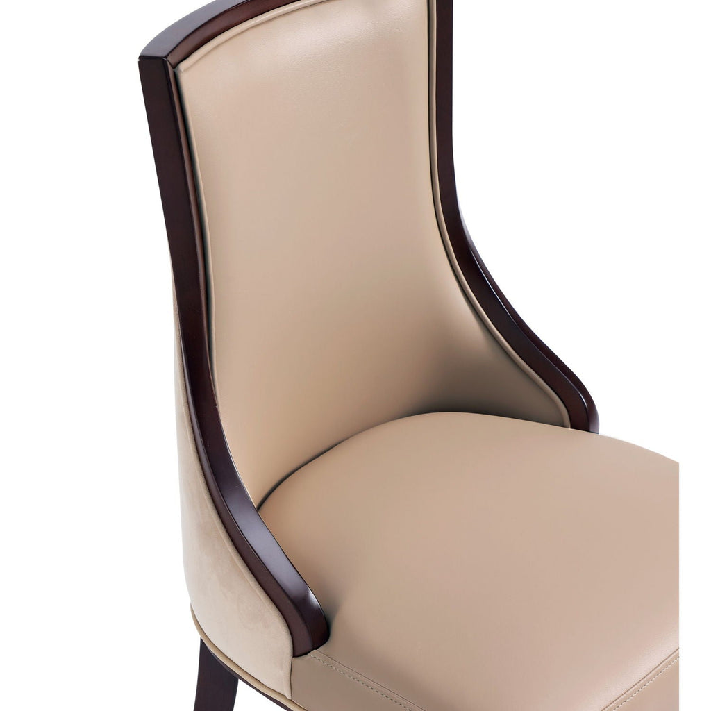 Grand Dining Chair Set with Solid Beech Wood Frame - Beige or Gray