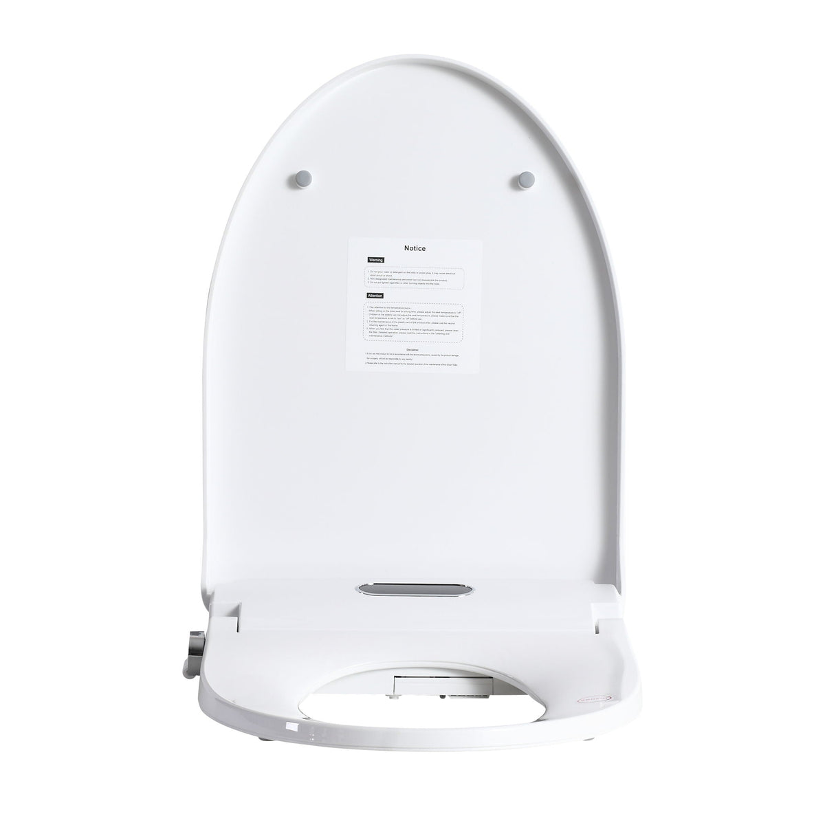 Smart Bidet Toilet Seat with Adjustable Heated Seat - White