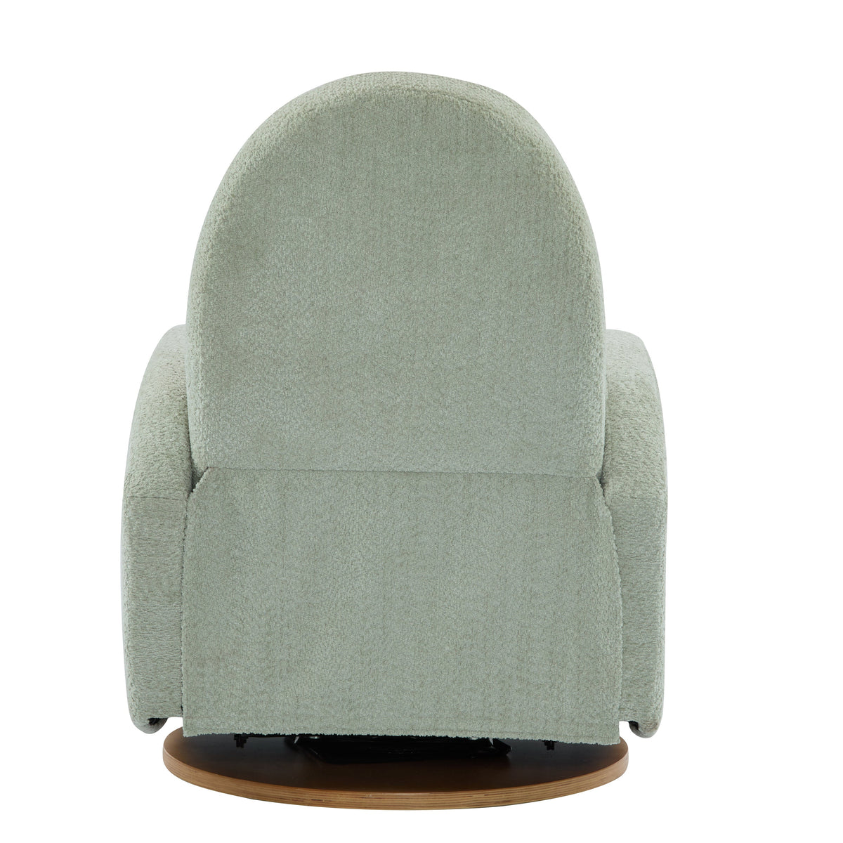 360 Swivel and Glider Recliner Chair with Solid Wood Base - Light