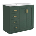 Bathroom Vanity With Sink Combo, Storage Cabinet, Freestanding Set
