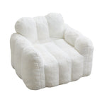 Lotus Style Compression Sofa Bean Bag with Ergonomic Design - White or Pink