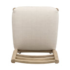 Ladder Back Counter Stool Set with Upholstered Seats - Farmhouse Style