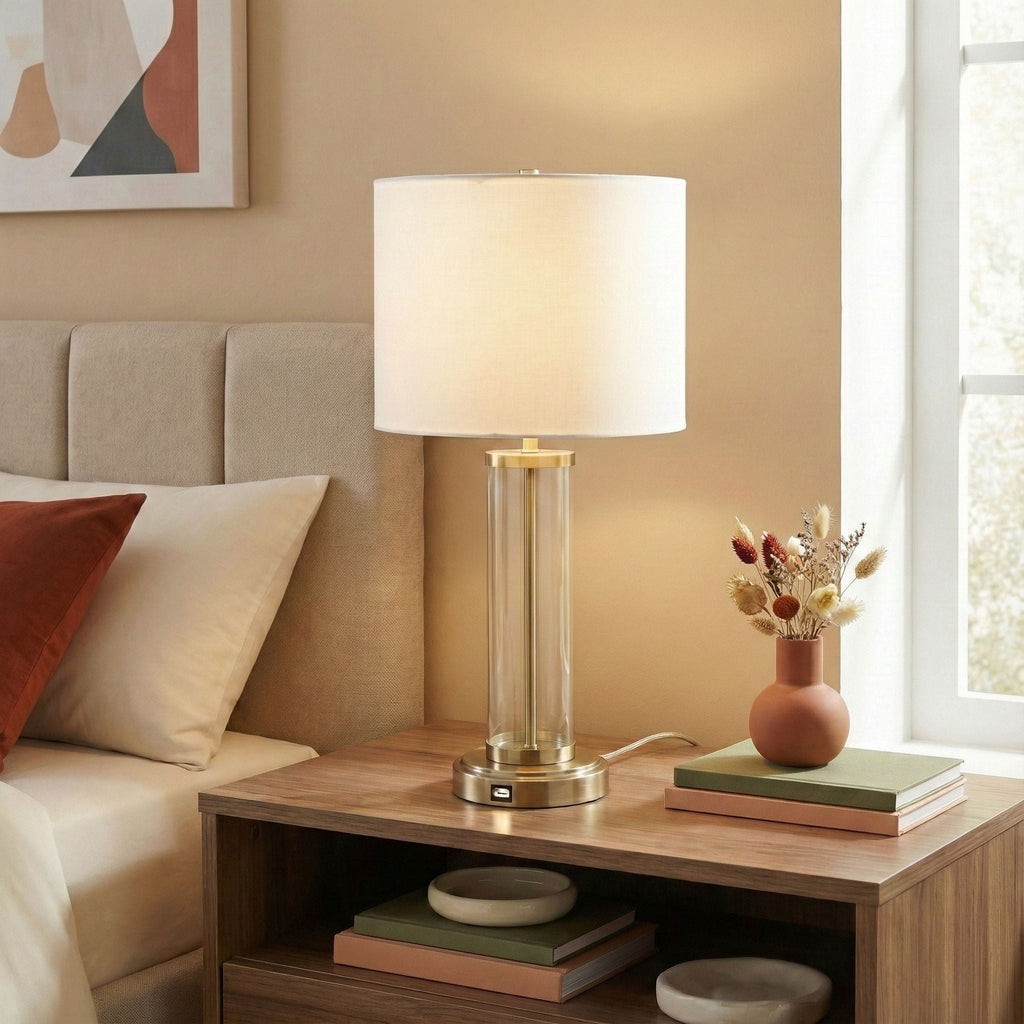 Luna Table Lamp With On/Off Switch