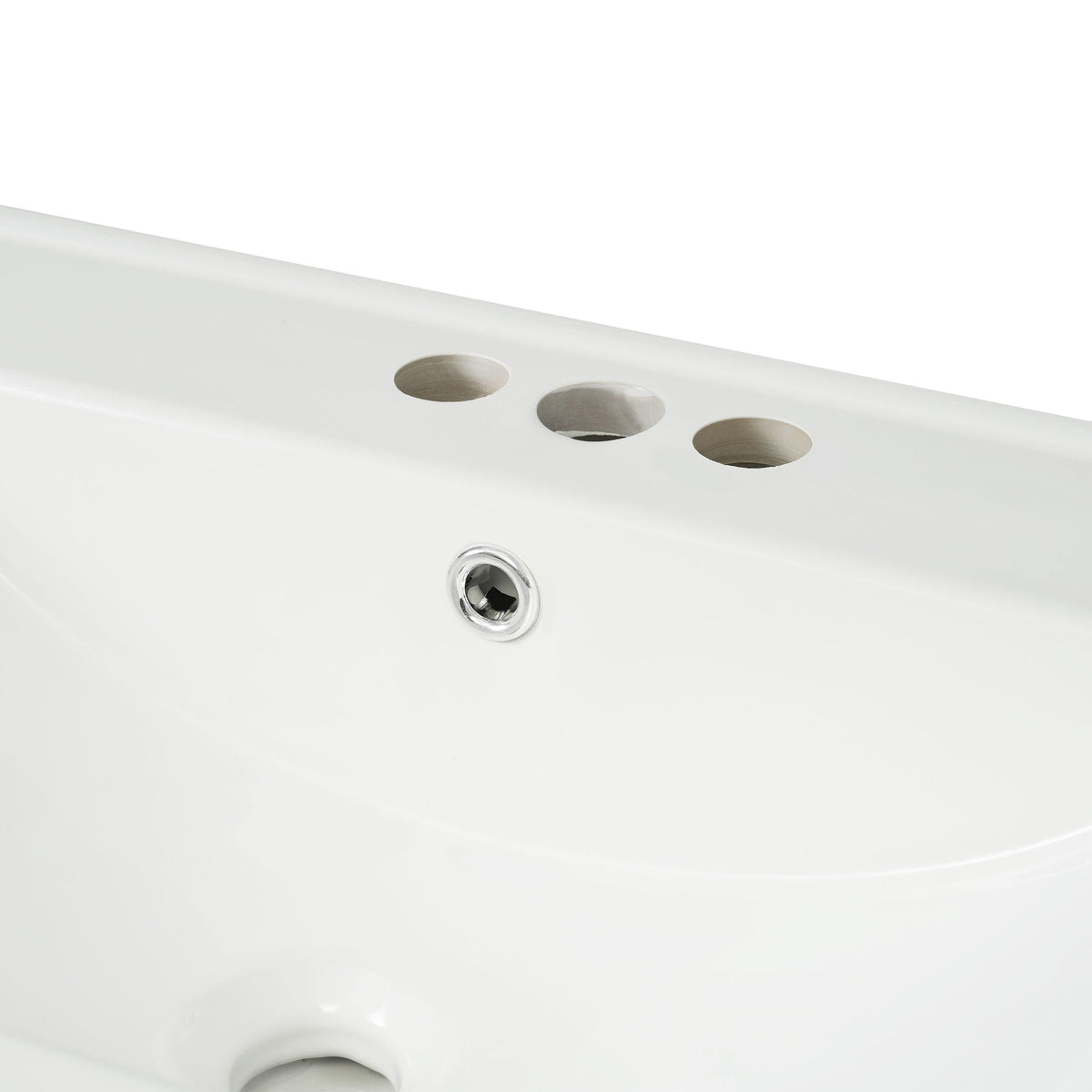 Elegant Bathroom Vanity with Ceramic Sink and Storage - White or Green