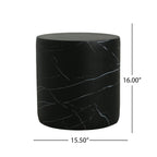 Cylindrical Design Outdoor Lightweight Concrete Side Table
