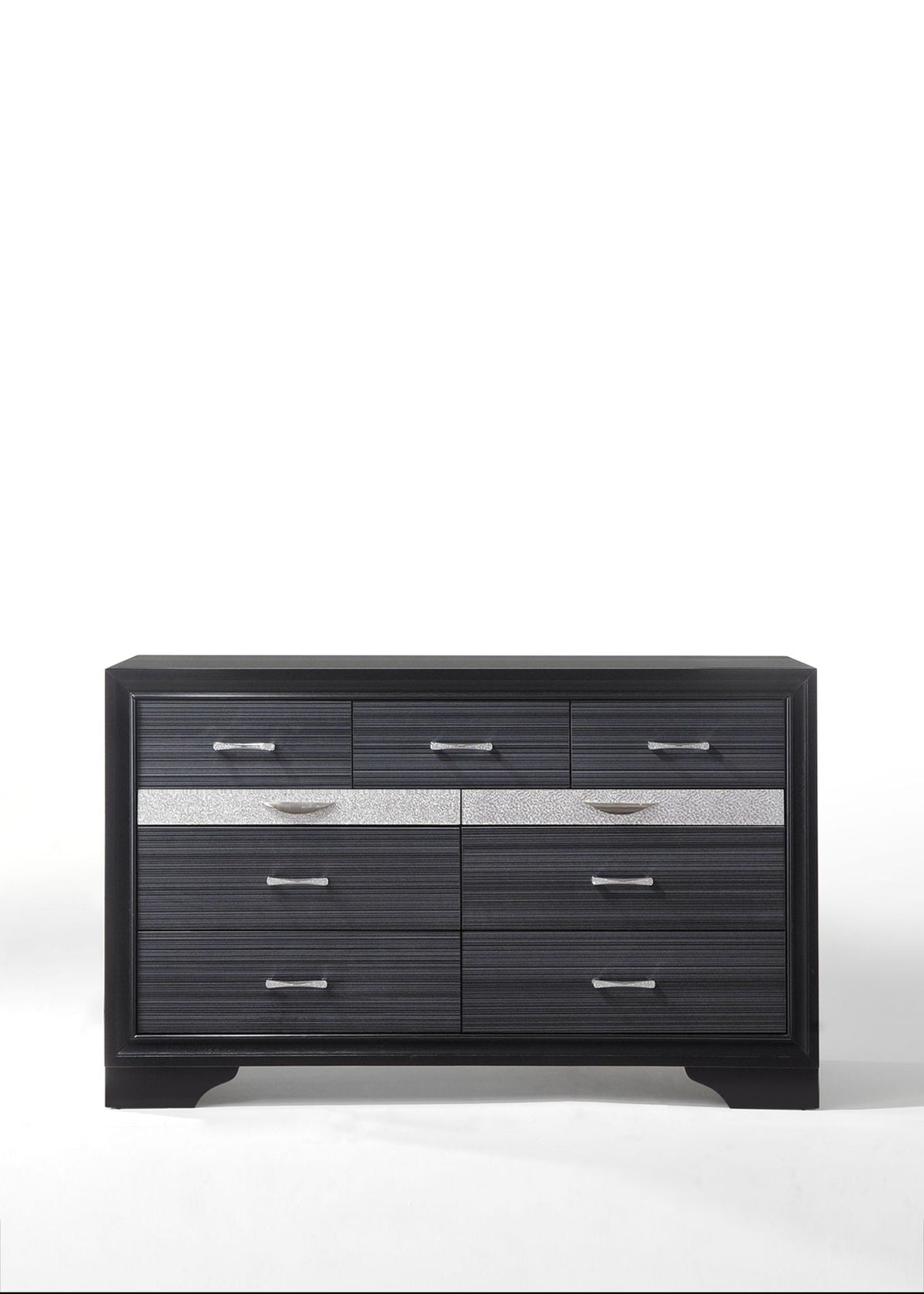 Naima Versatile Storage Dresser with Felt-Lined Jewelry Drawer – White or Black