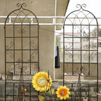 Metal Garden Rustproof Trellis for Climbing Plants – Outdoor Flower Support
