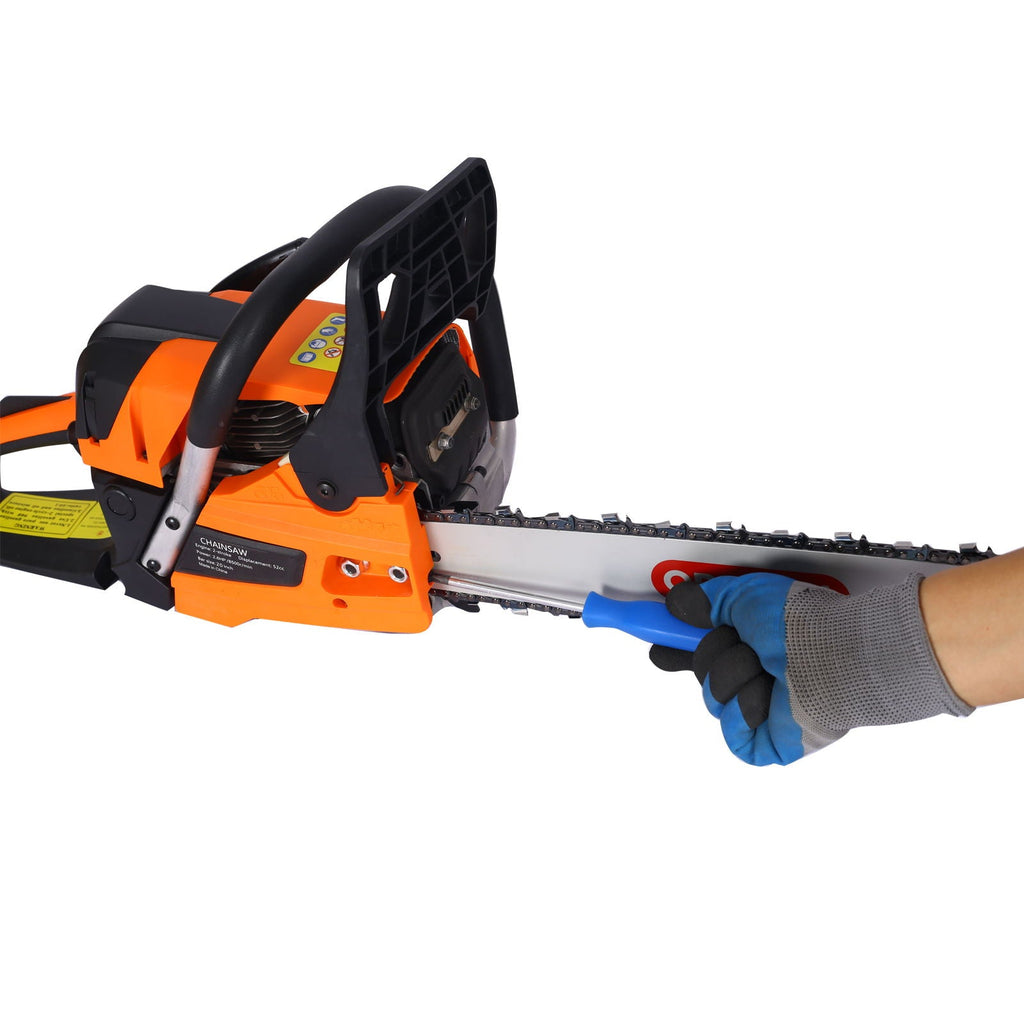 Gasoline Chainsaw 20" 52Cc with 2.6HP Engine - Orange