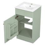 Bathroom Vanity with Sink and Adjustable Shelf - Multiple Colors