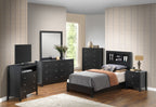 Transitional Storage Bed with Headboard Shelving - Multiple Colors