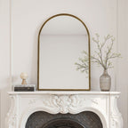 Arched Mirror with Shatterproof Glass - Silver or Gold