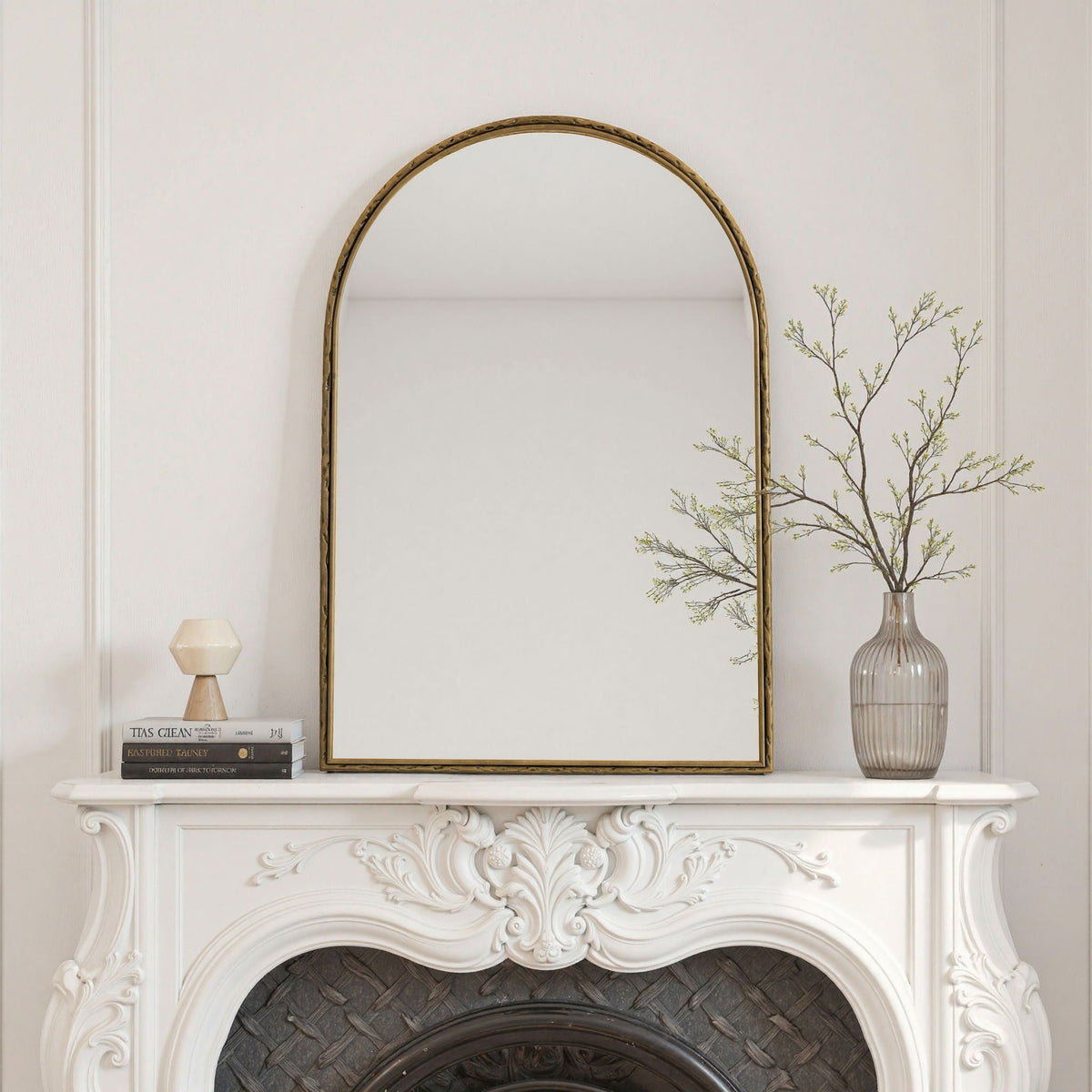 Arched Mirror with Shatterproof Glass - Silver or Gold