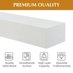 Floating Fireplace Mantel Shelf with Invisible Wall Mount - Multiple Colors