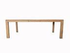 Dining Table with Leaf - Solid Wood Expandable - Light Brown
