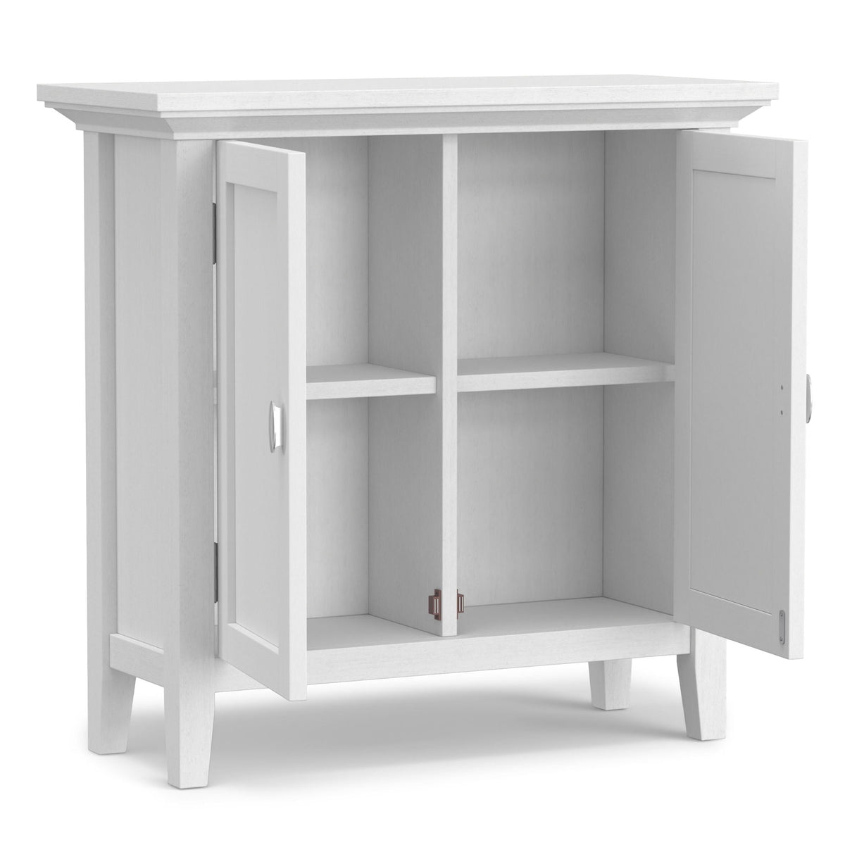 Handcrafted Low Storage Cabinet with Adjustable Shelves - Multiple Colors