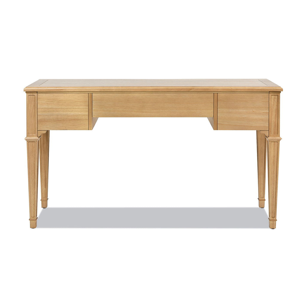 Dauphin 3 Drawer Executive Desk with Soft-Close Drawers - Light Brown or Gray