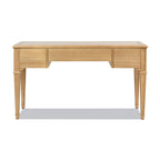 Dauphin 3 Drawer Executive Desk with Soft-Close Drawers - Light Brown or Gray