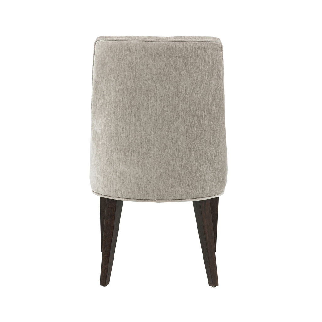 Upholstered Armchair with Ergonomic Backrest - Beige or Dark Gray