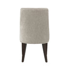 Upholstered Armchair with Ergonomic Backrest - Beige or Dark Gray