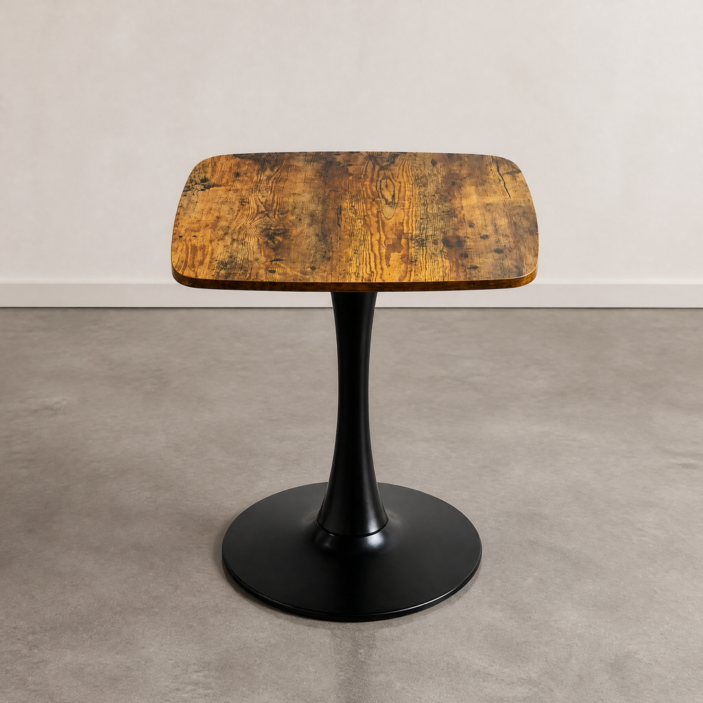 24" Square Tulip Dining Table with MDF Top and Matte Finish