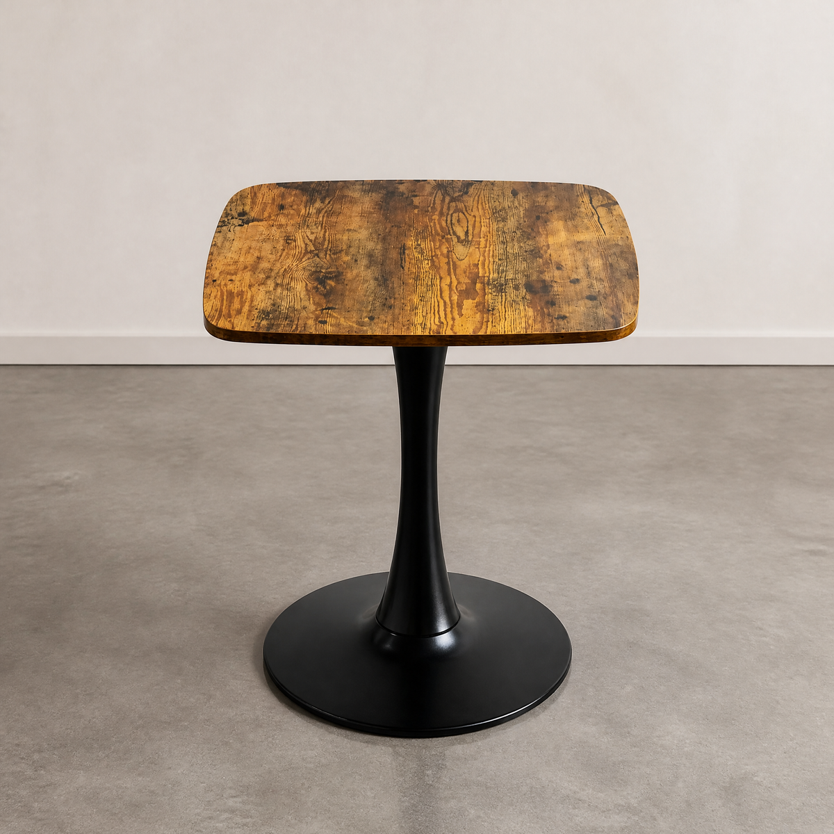 24" Square Tulip Dining Table with MDF Top and Matte Finish