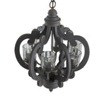 Farmhouse Chandelier with Adjustable Chain - Multiple Colors