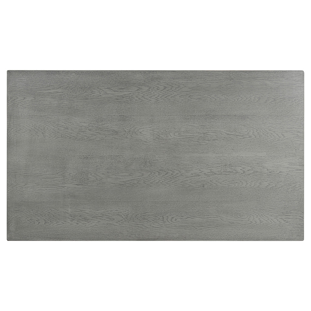 Wood Coffee Table with Storage Shelves - Black + Gray