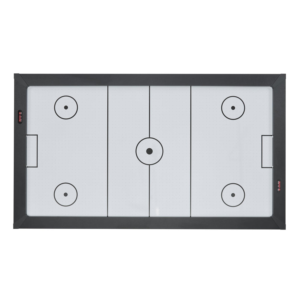 84-Inch Air Hockey Table with Electronic Scorer – Rustic MDF Finish