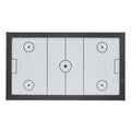 84-Inch Air Hockey Table with Electronic Scorer – Rustic MDF Finish