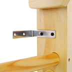 Natural Swedish Ladder Stall Bars Set for Physical Therapy & Gymnastics with High Weight Capacity