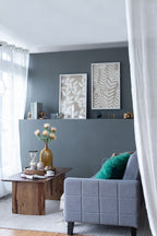 Shadow Box Wall Decor with Paper Florals – White