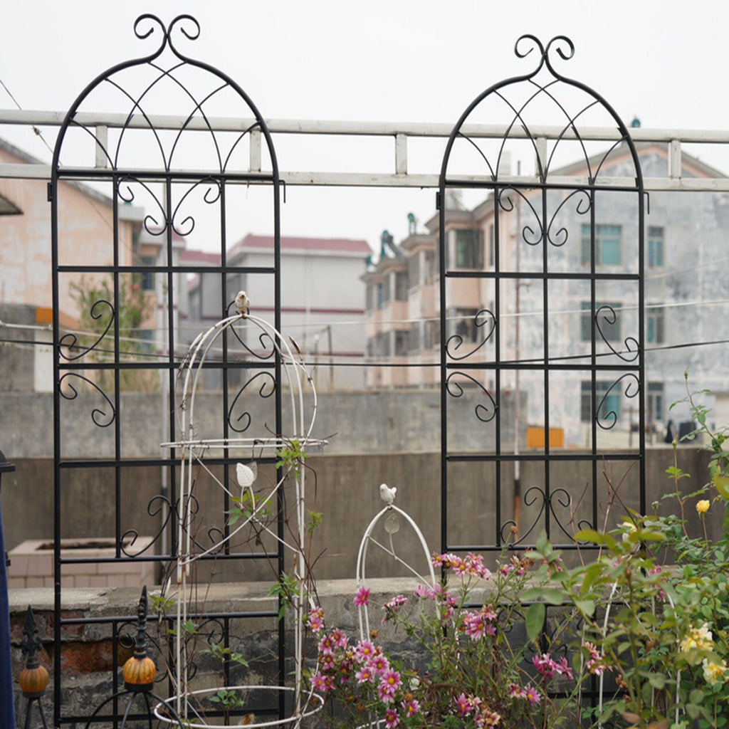 Metal Garden Rustproof Trellis for Climbing Plants – Outdoor Flower Support